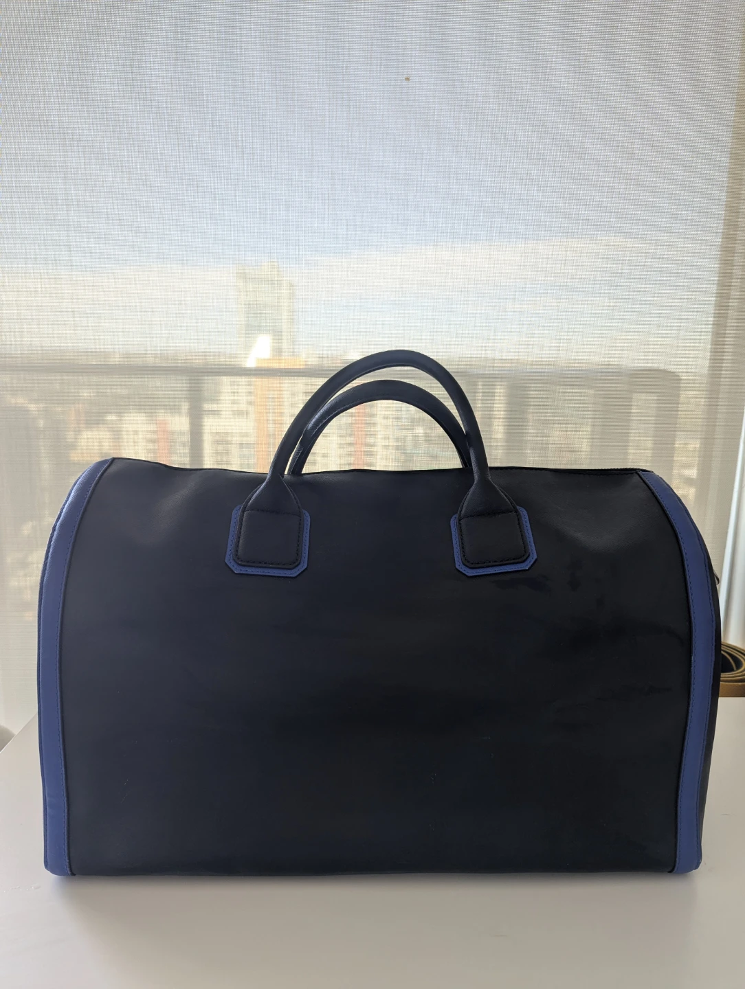 Karl Lagerfeld Black Duffle Bag with Blue Accents - photo 4