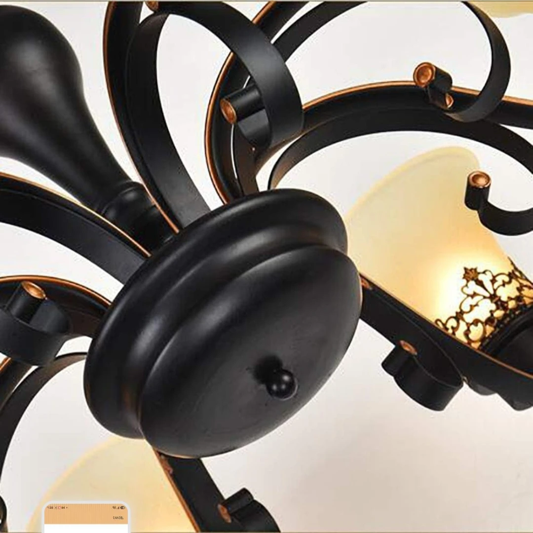 Antique-style, 6-light chandelier - photo 3