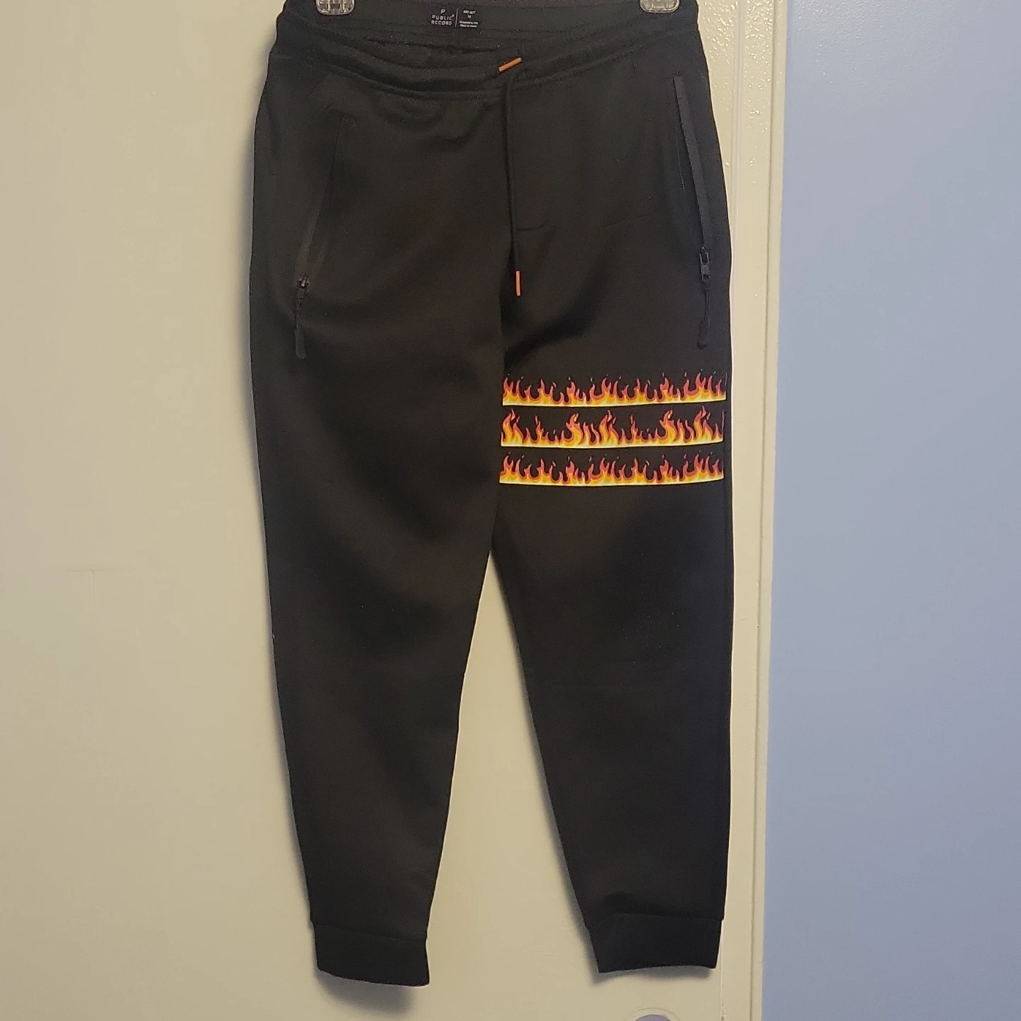 Public Record Big Boy Flame Joggers Size 14