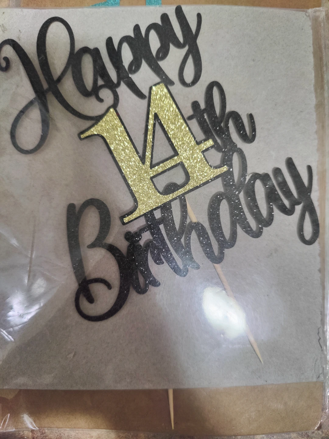 Assorted Glitter Cake Toppers - photo 3