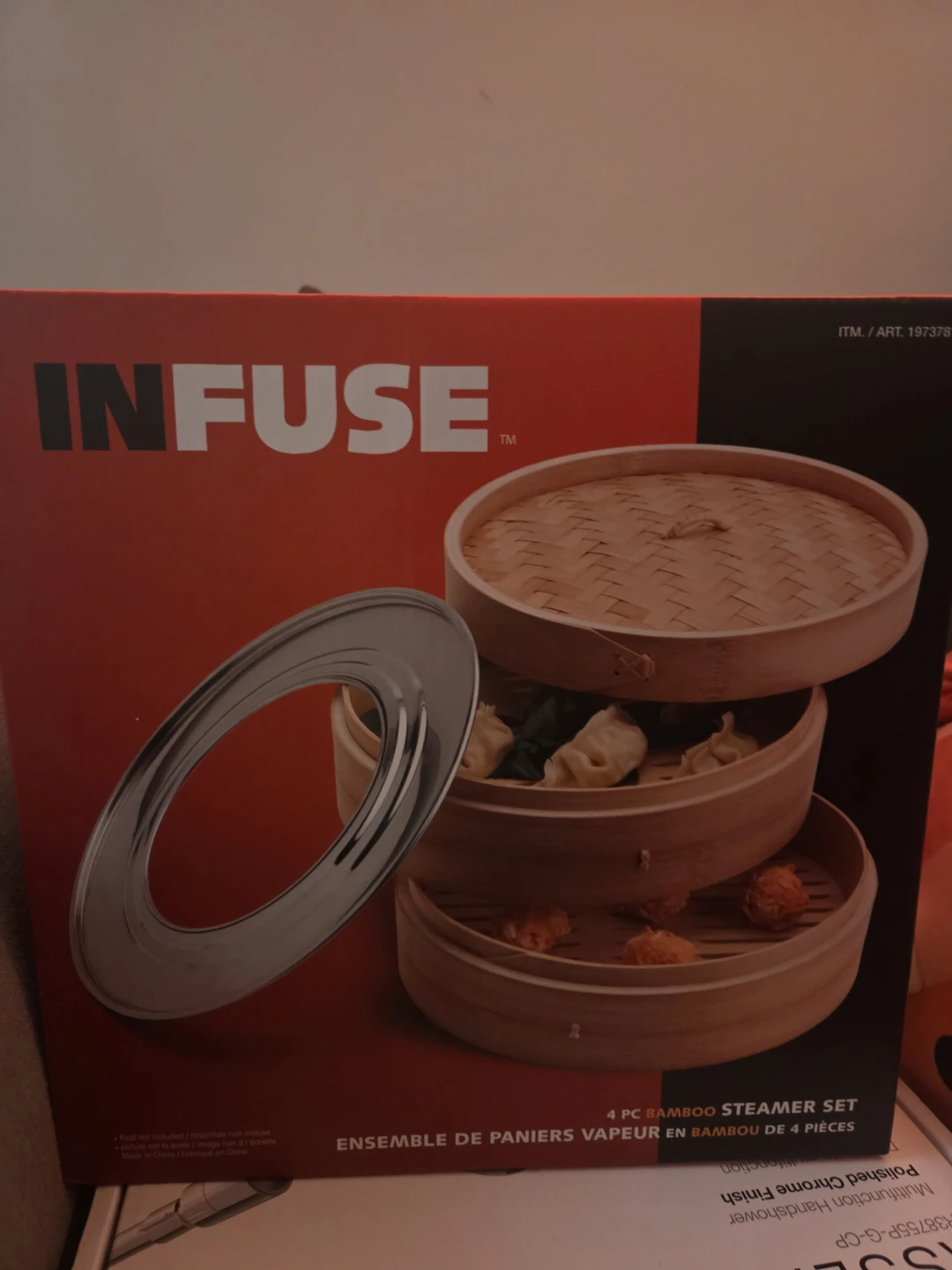 INFUSE 4 Pc Bamboo Steamer Set - BRAND NEW