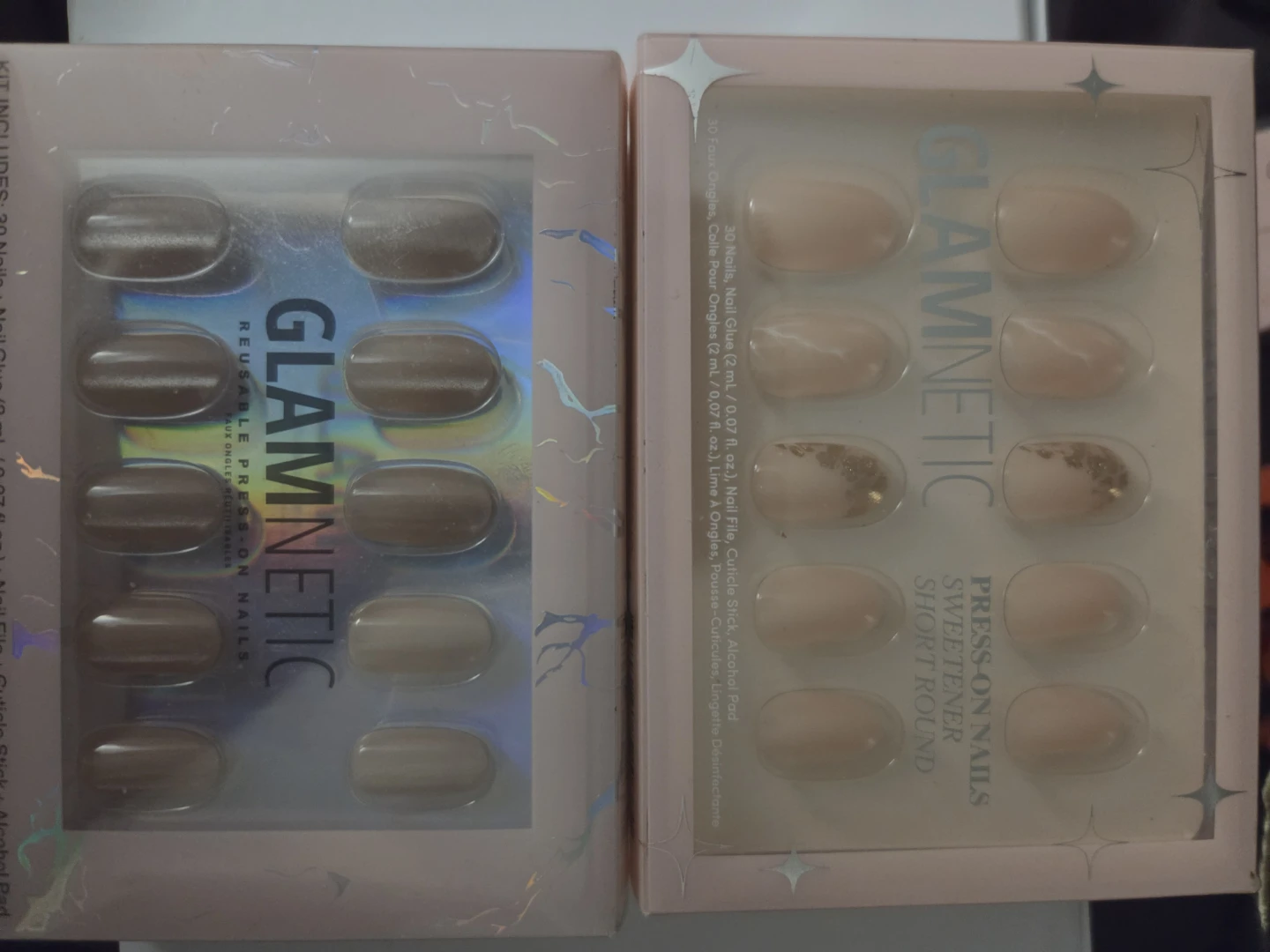 Glamnetic and Kiss imPRESS Press-On Manicure Nails