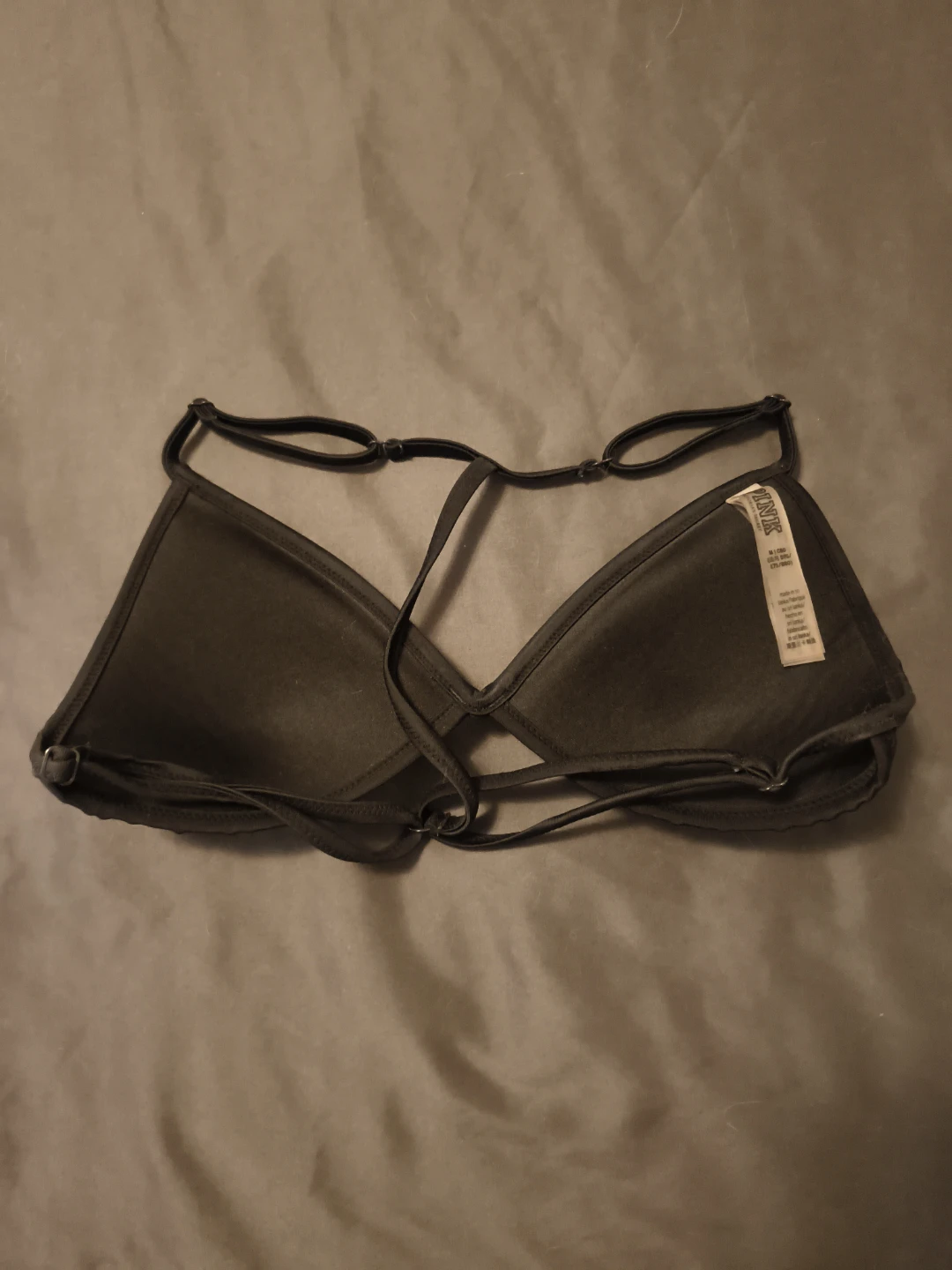 Pink by Victoria's Secret Black Triangle Bikini Top - photo 3