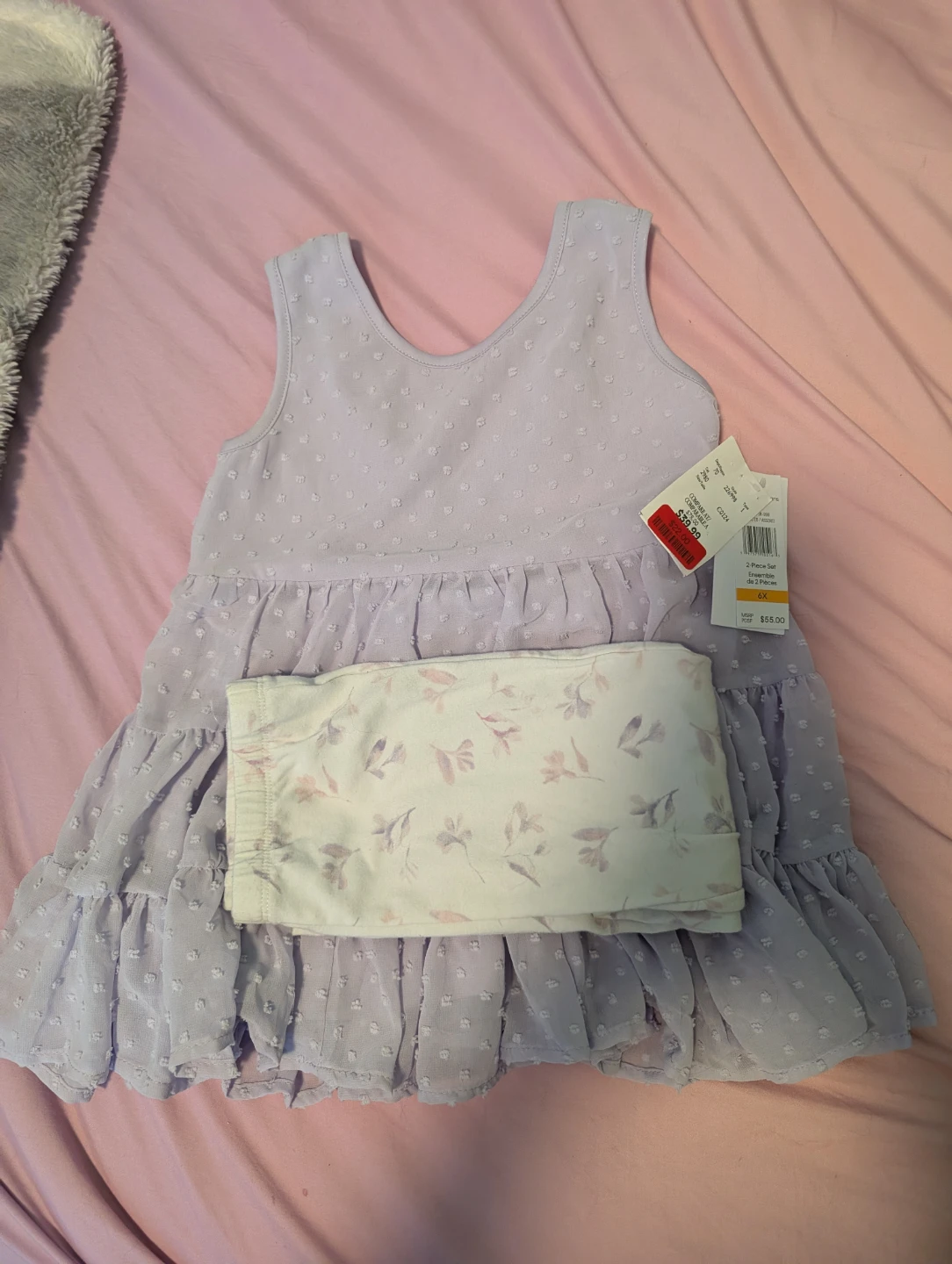 Calvin Klein Jeans Girls Dress and Leggings Set - 6X
