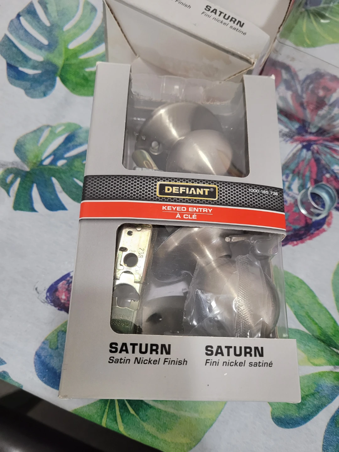 Defiant Saturn Keyed Entry Door Knob Satin Nickel - photo 3