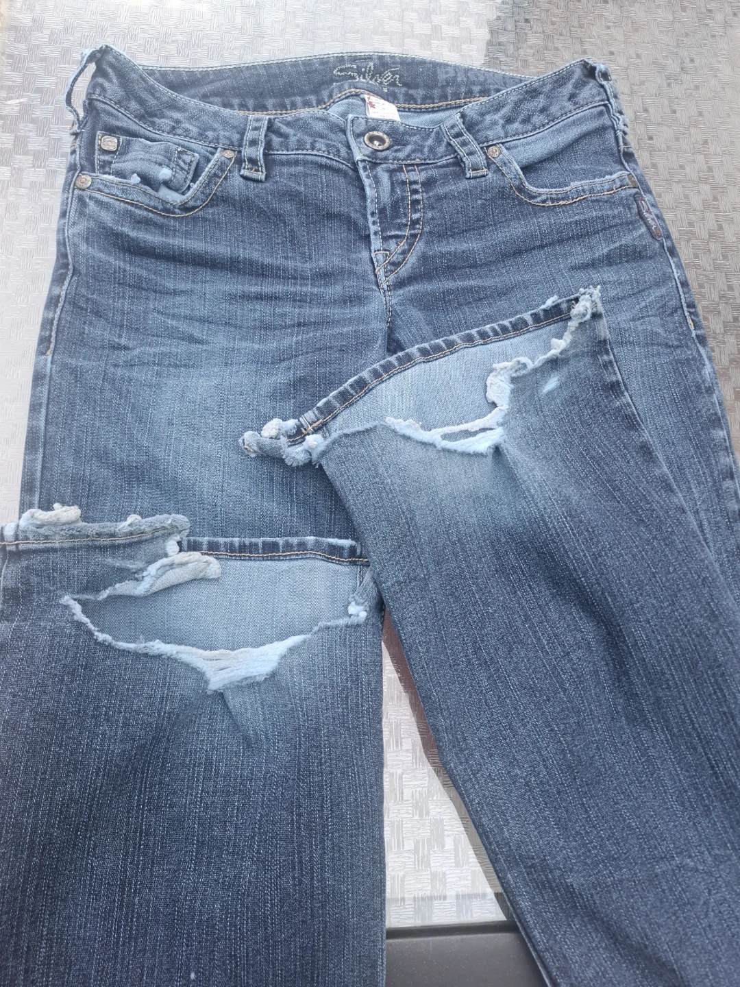 Silver Pioneer Jeans Darkwash y2k Lowrise - photo 3