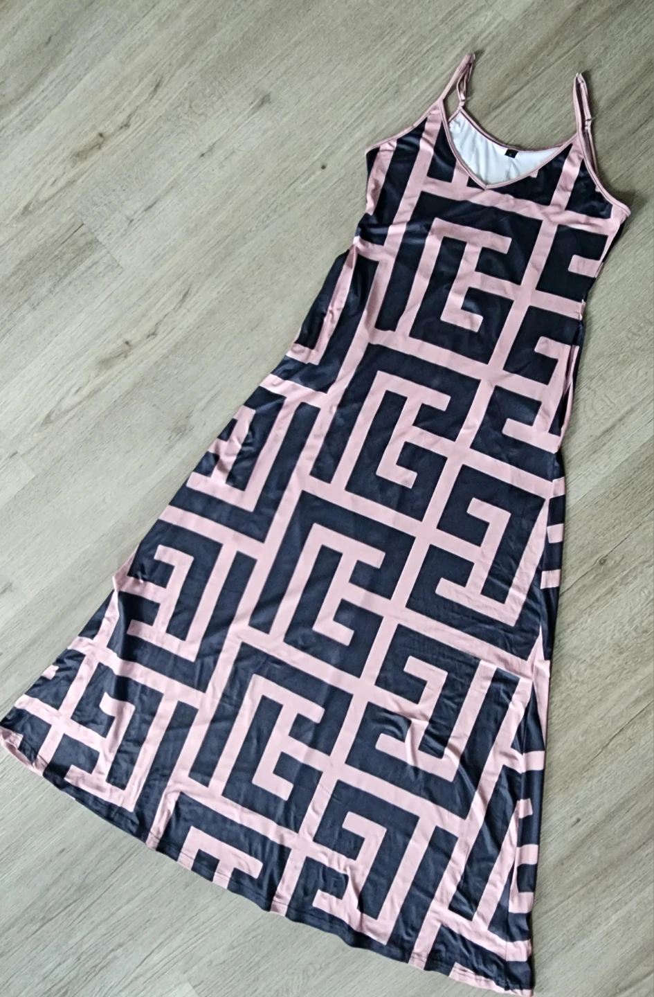 Geometric Print Maxi Dress (NEW)