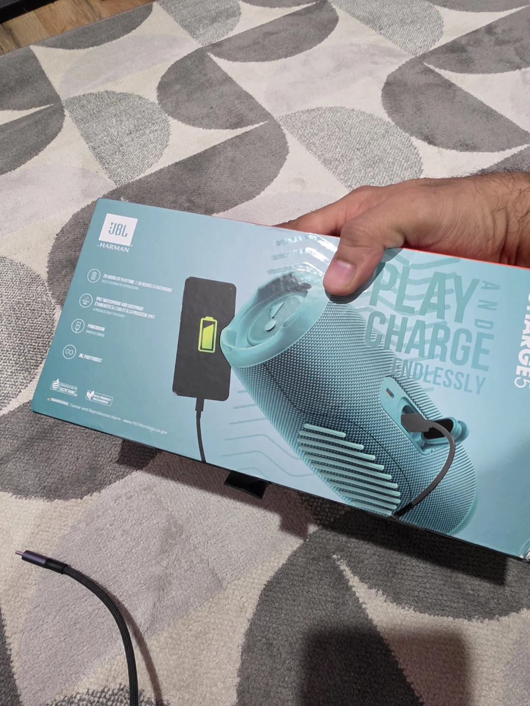 JBL Charge 5 Portable Waterproof Speaker - photo 2