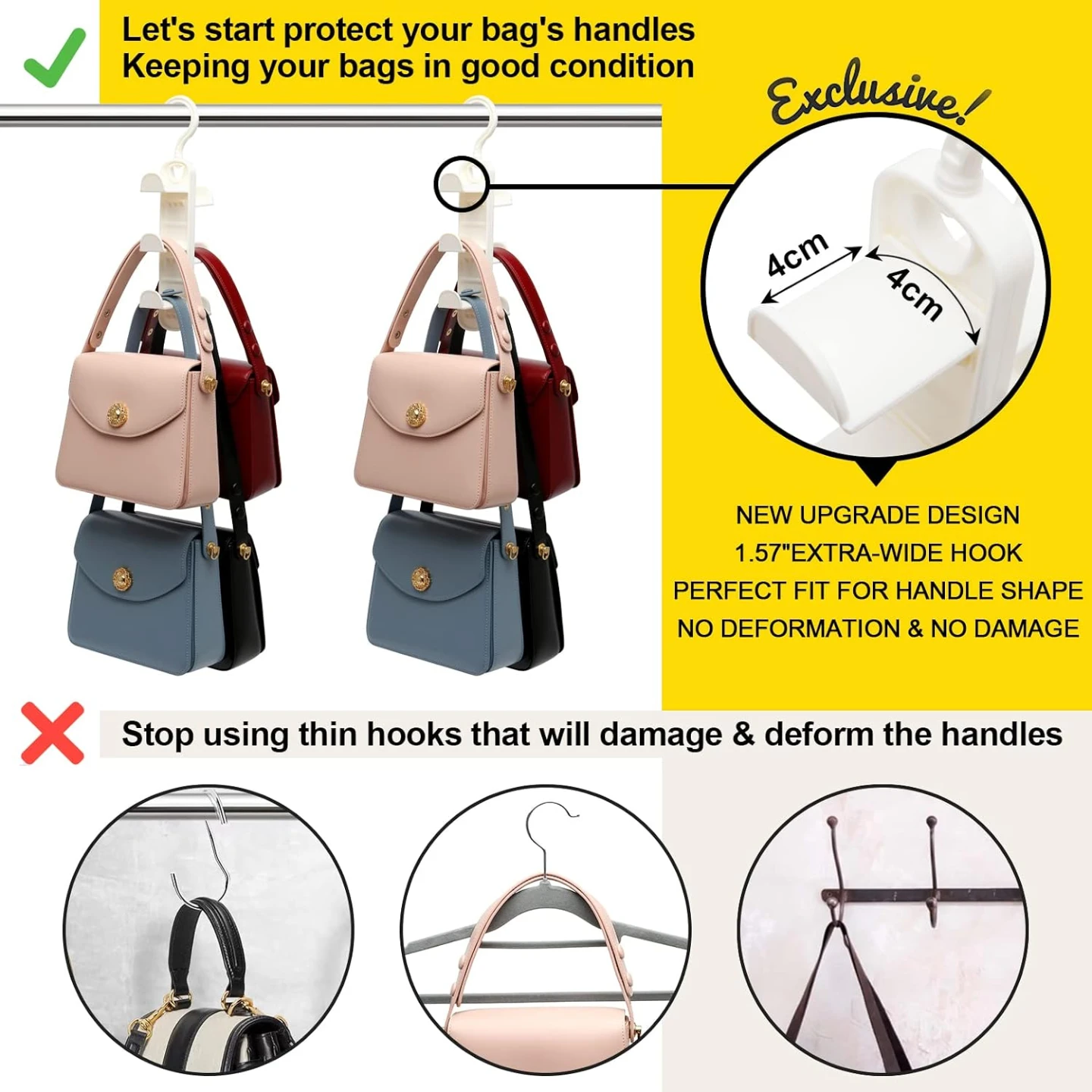 NEW 2pc Pack Purse Hanger Organizer - photo 4
