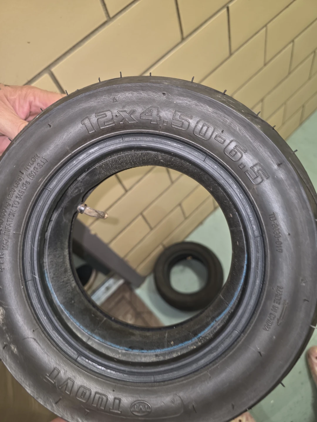 TUOVT Tire 12x4.50-6 electric scooter tire.