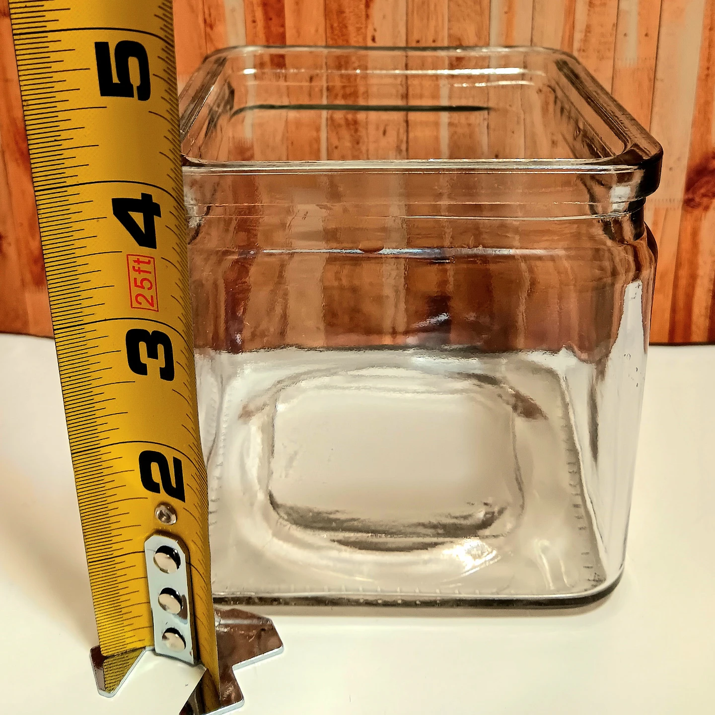 🍬💐🐟Glass Bowl and Square Glass Jar Set🐟💐🍬 - photo 3