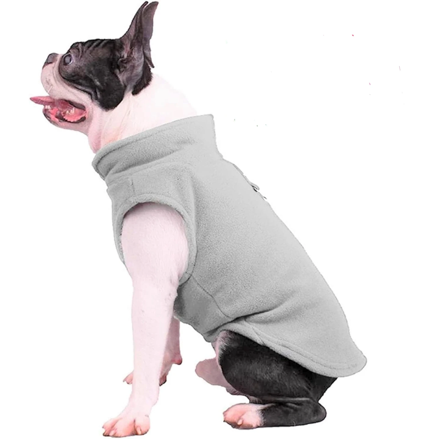 Grey Fleece Dog Vest Size 2XL