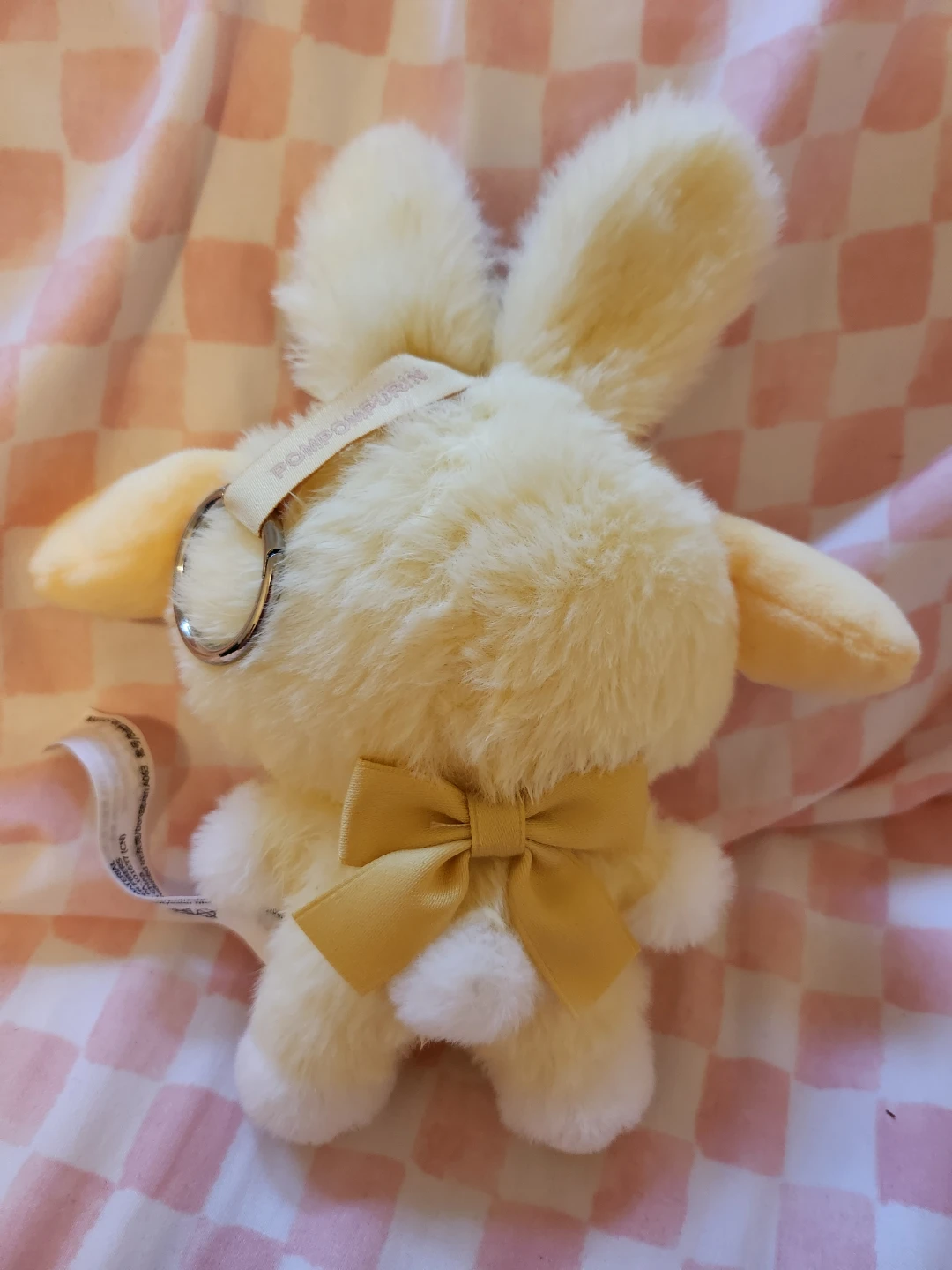 Pom Pom Purin Bunny Plush Keychain - photo 2