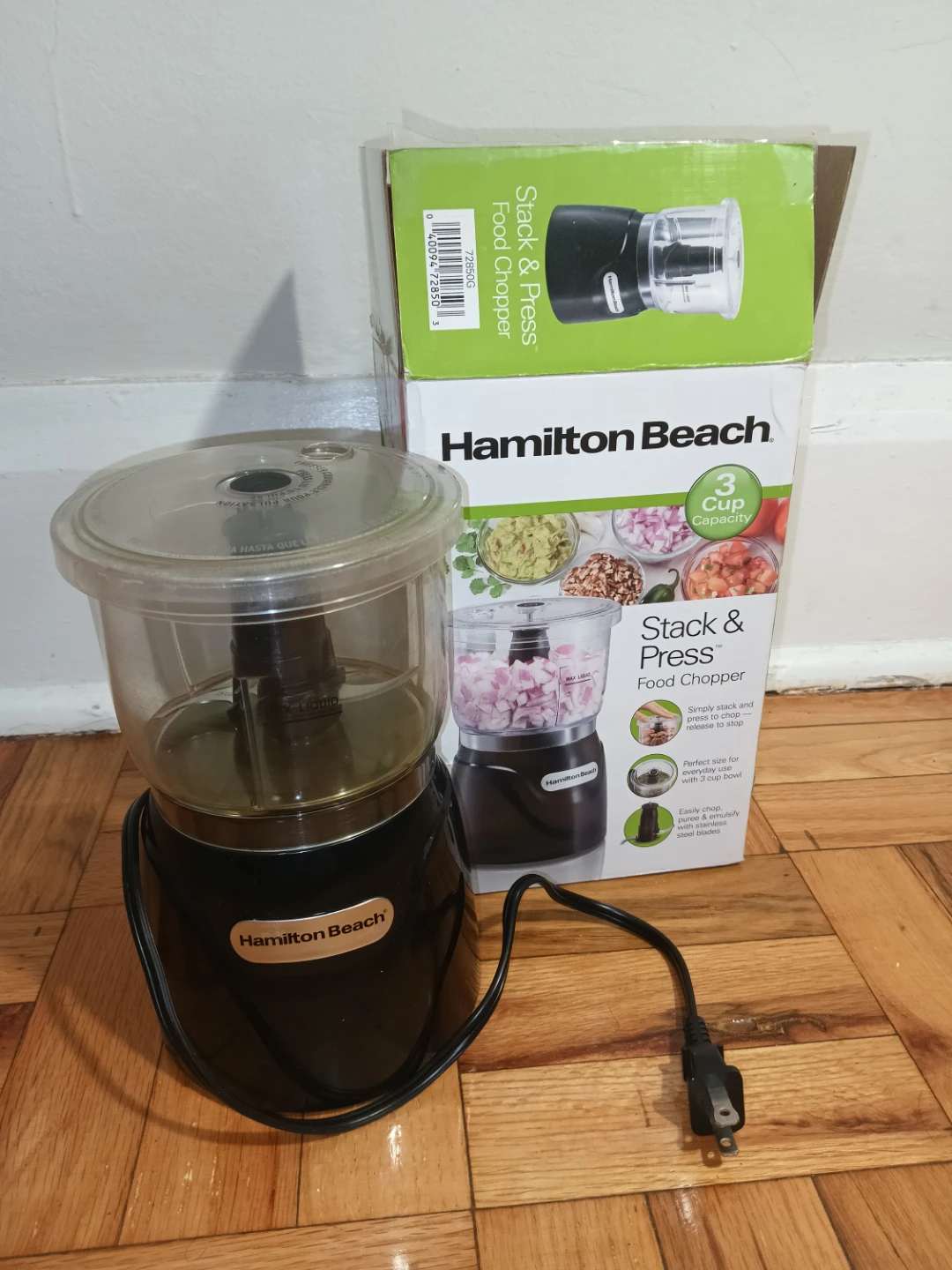 Hamilton Beach Stack & Press Food Chopper