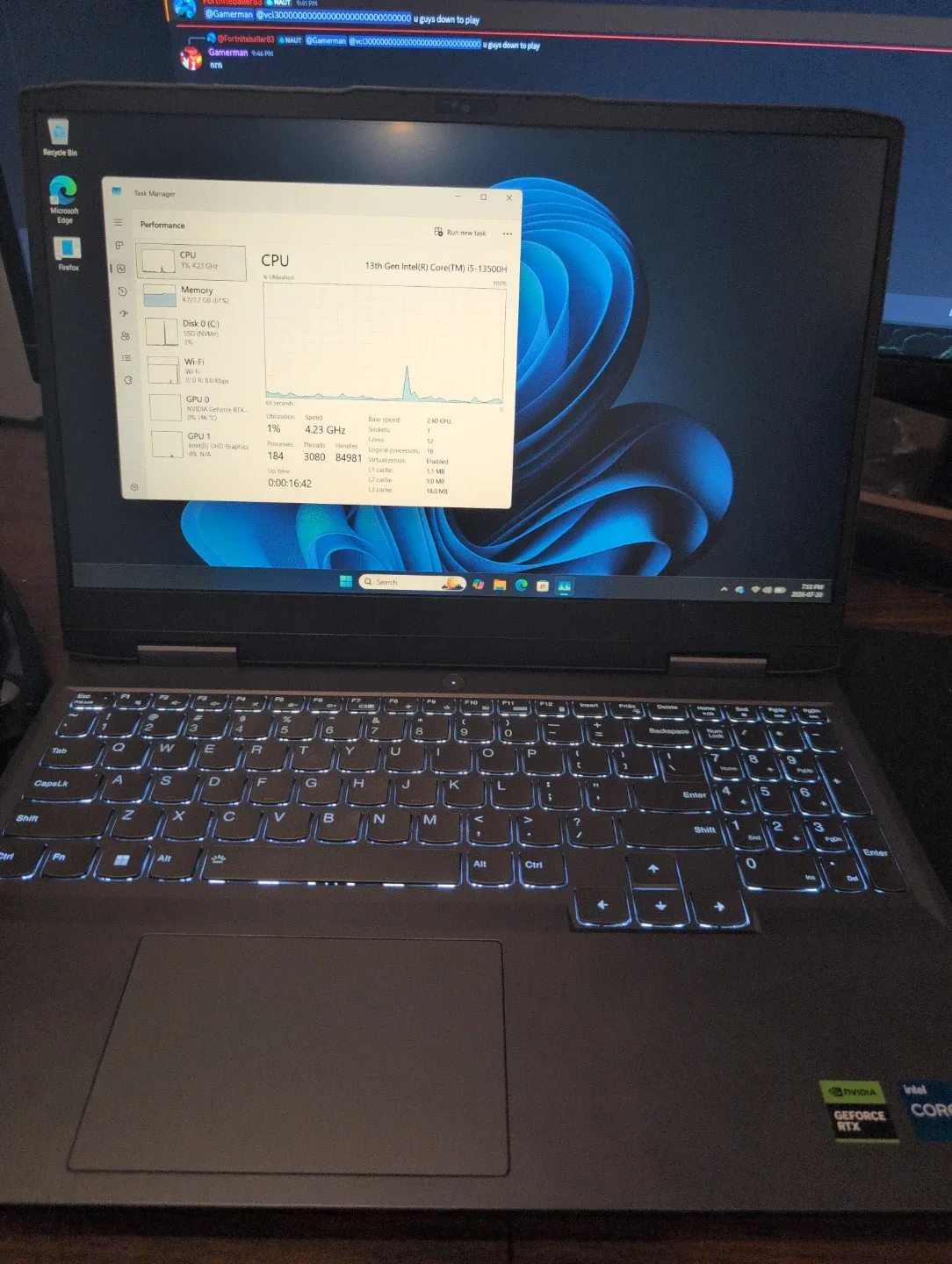 Lenovo LOQ gaming laptop 15.6 inch