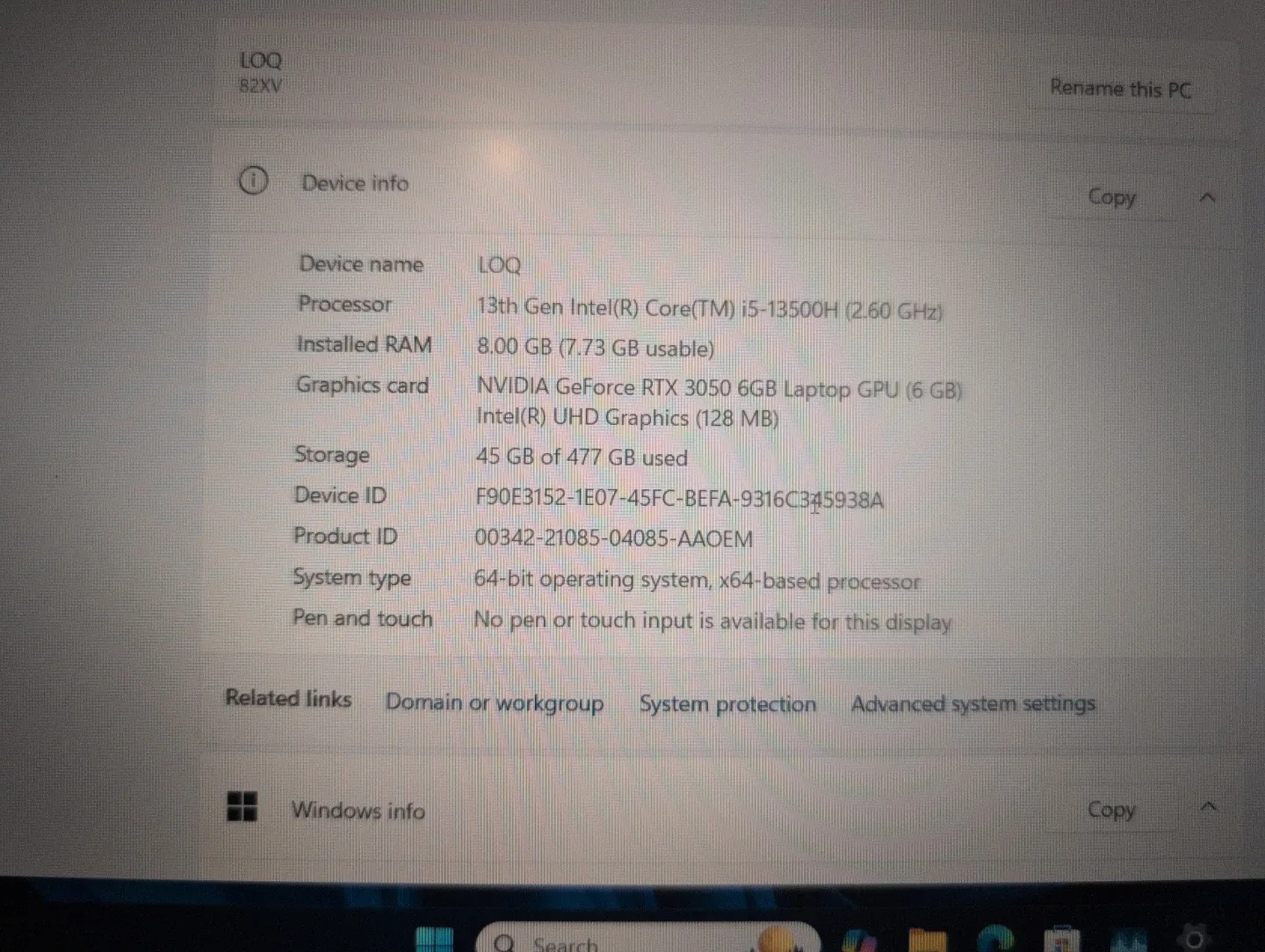 Lenovo LOQ gaming laptop 15.6 inch - photo 4