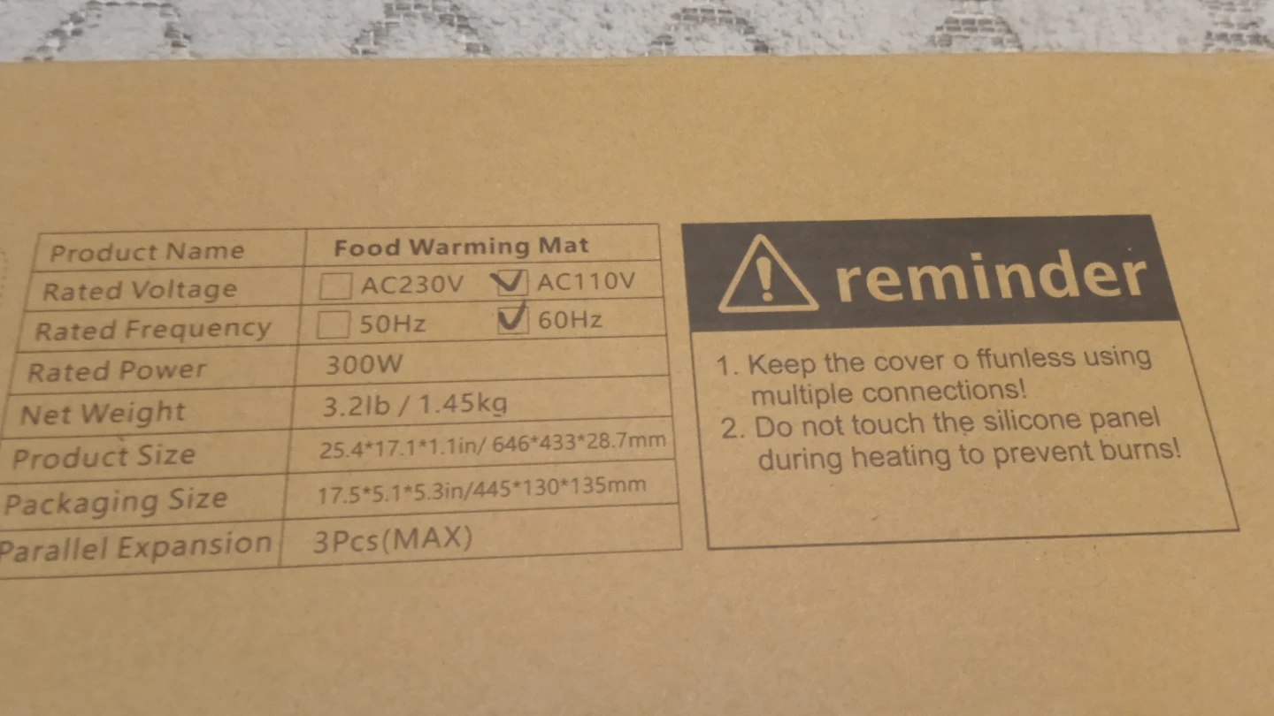 Food Warming Mat price negotiable - photo 2