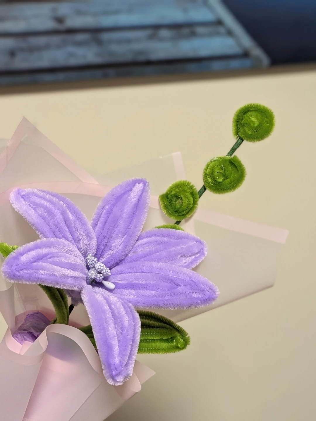 Nush handmade Purple Lilly Flower Bouquet - photo 2