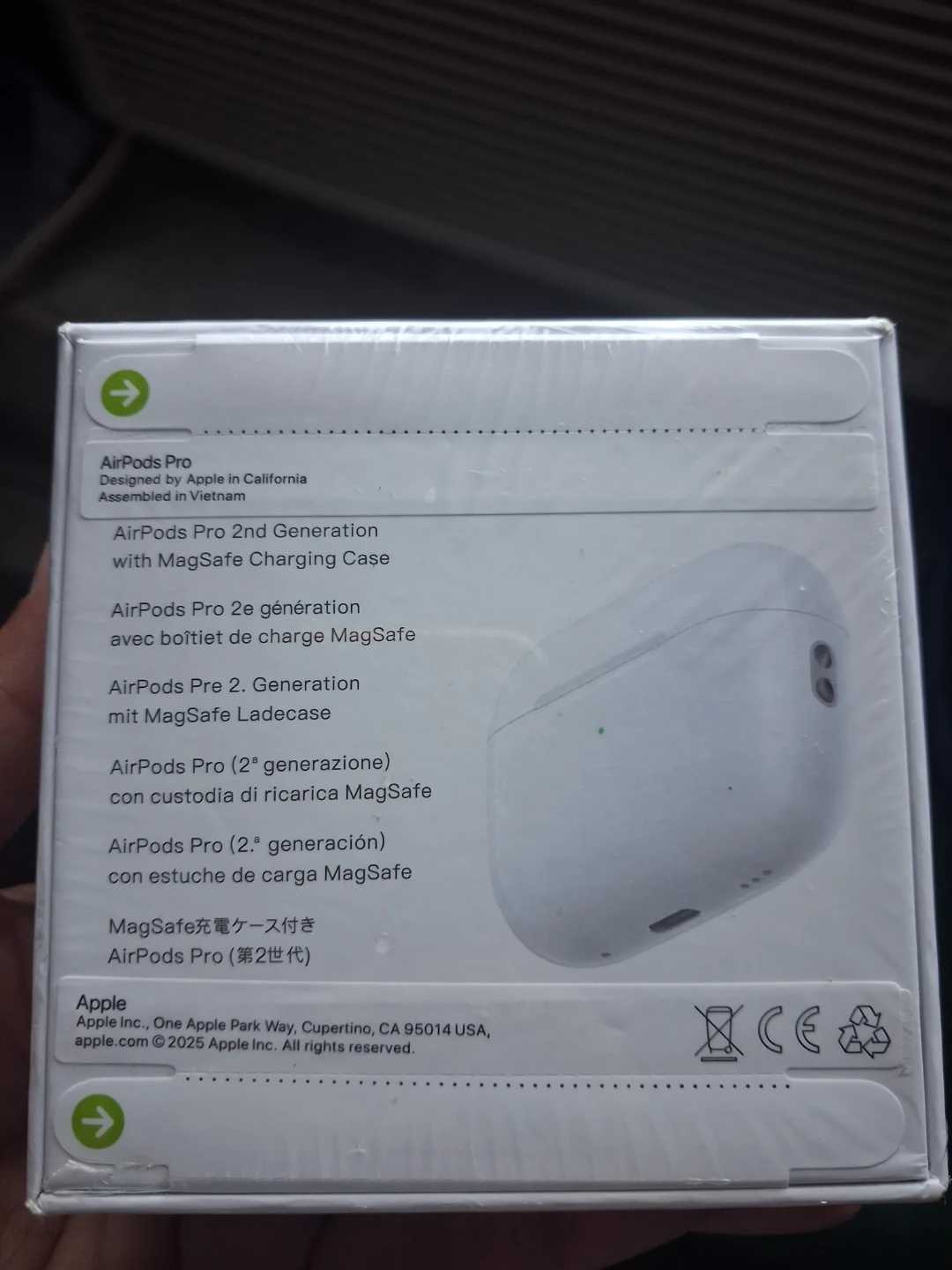 Apple AirPods Pro 2nd Generation with MagSafe Charging Case - photo 2