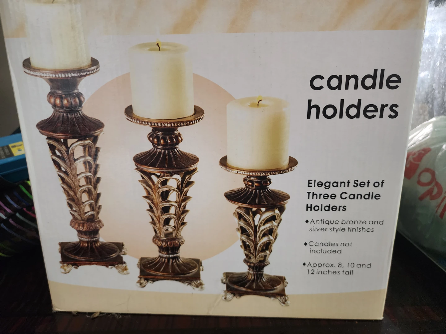 Set of Three Candle Holders