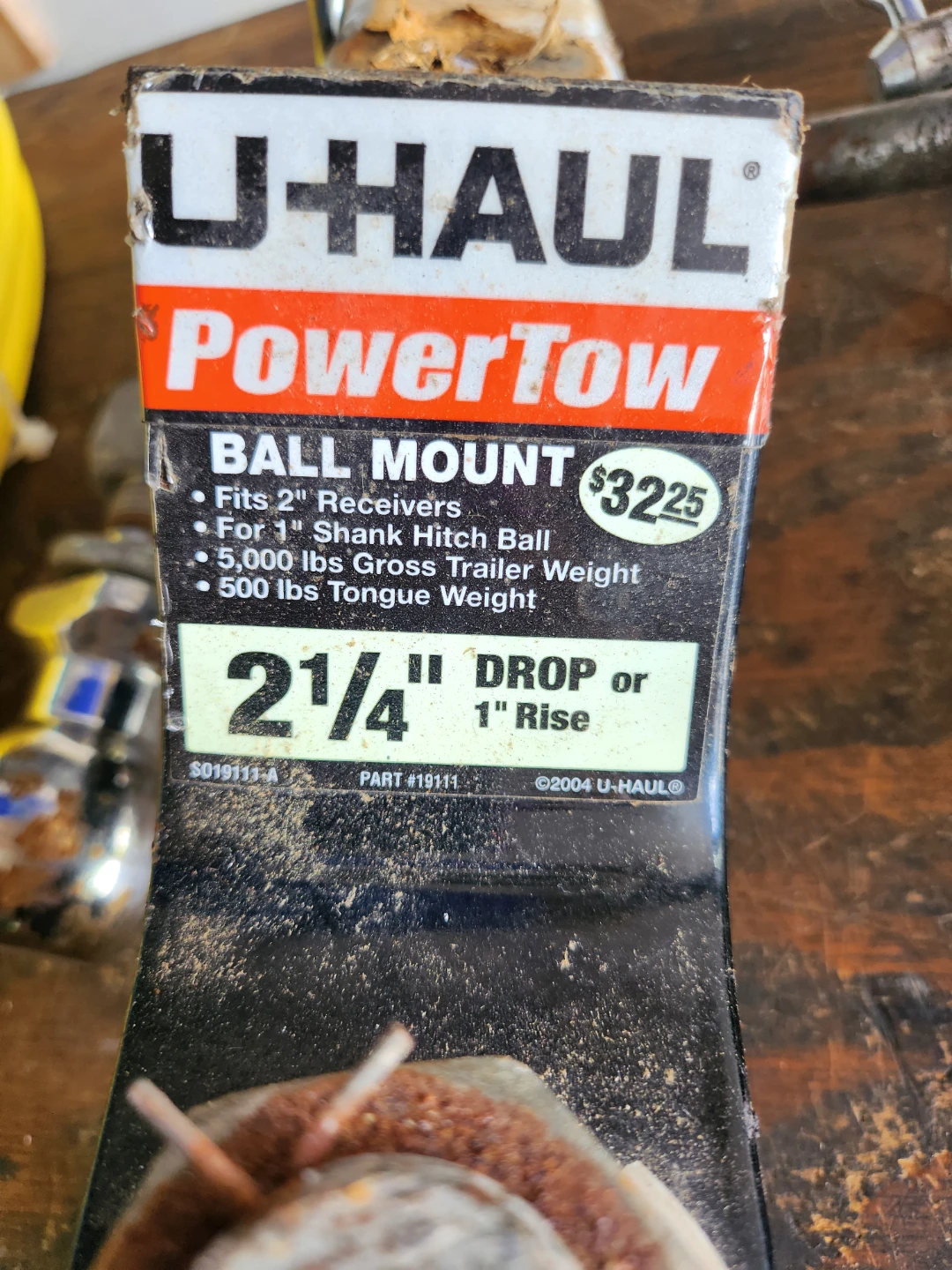U-Haul PowerTow Ball Mount.