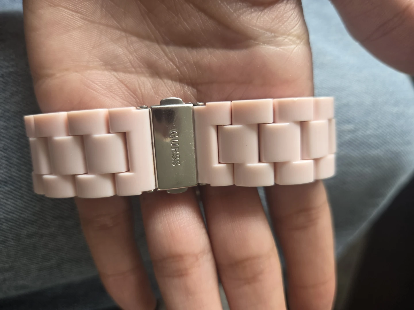 GUESS Pink Silicone Watch - photo 2