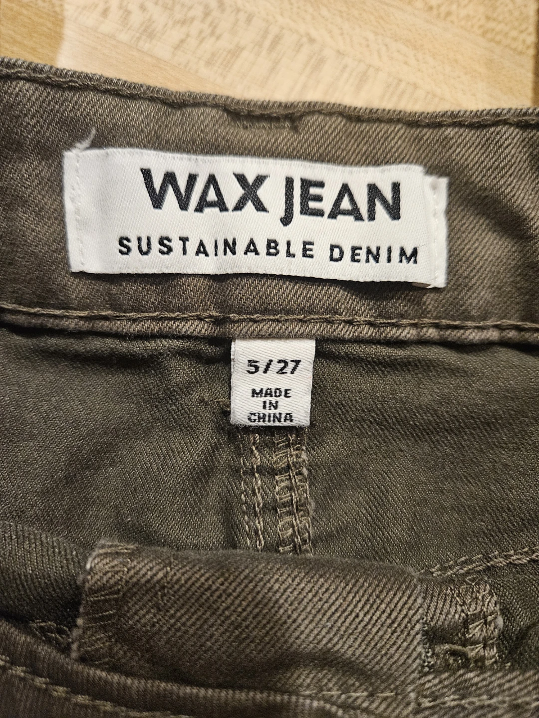 Wax Jean Military Green Cargo Pants Size 5/27 - photo 3