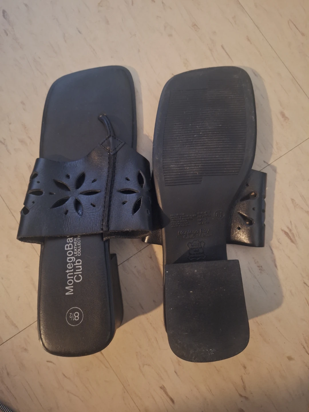Montego Bay Club Leather Sandals Size 8.5 - photo 2