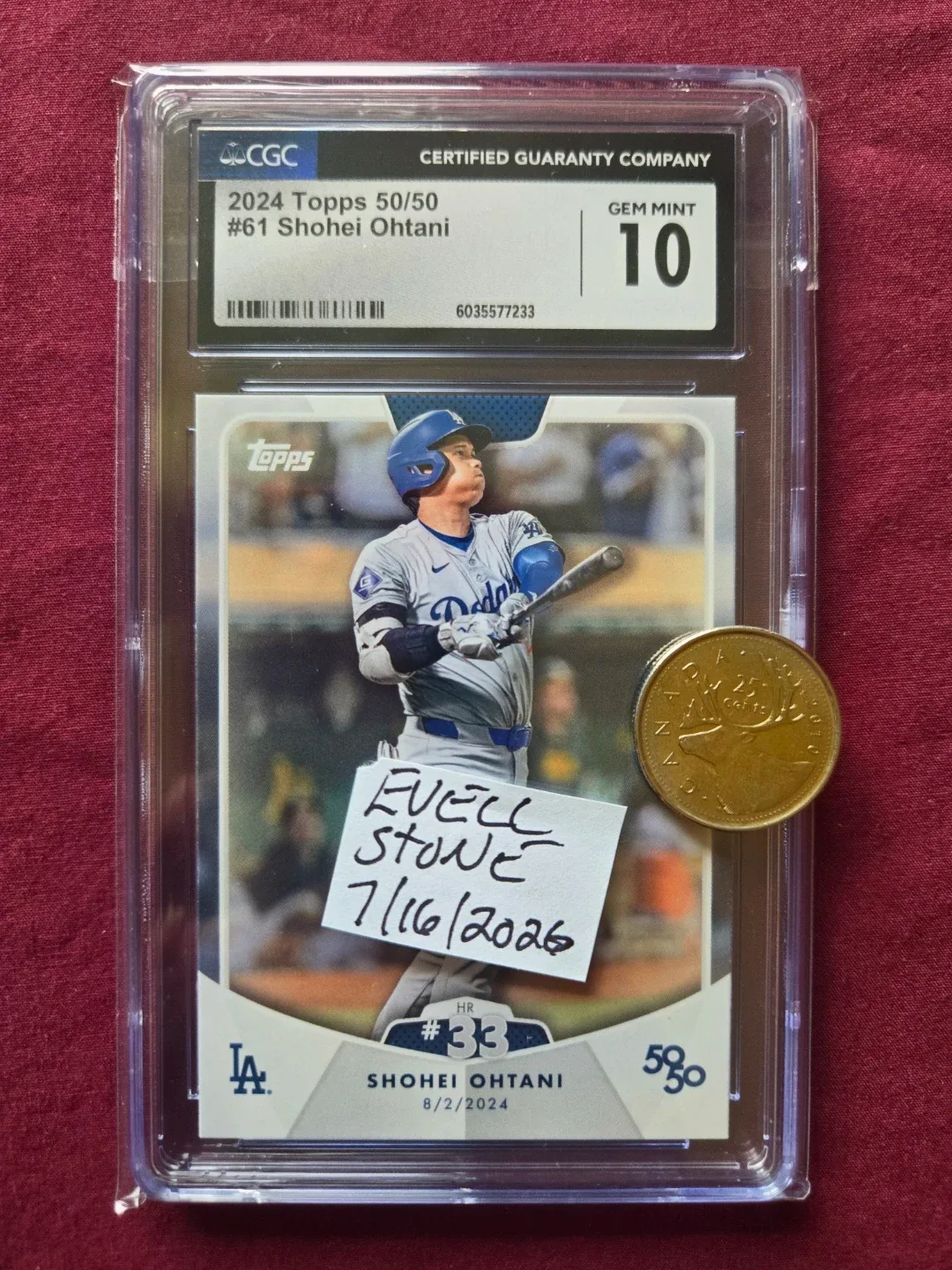 2024 Topps #61 Shohei Ohtani GEM MINT 10 Baseball Card