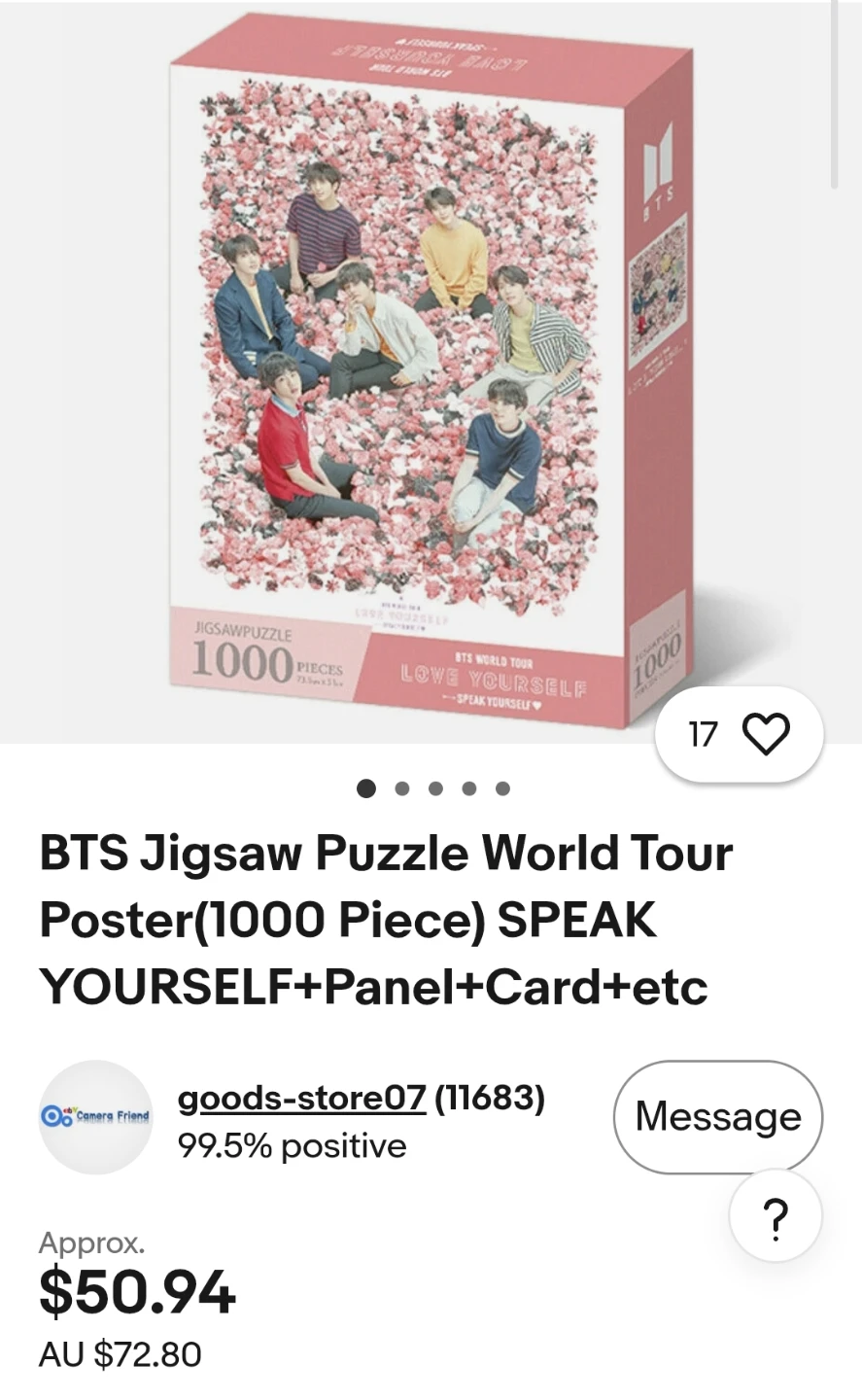 BTS World Tour Jigsaw Puzzle - Love Yourself - photo 4