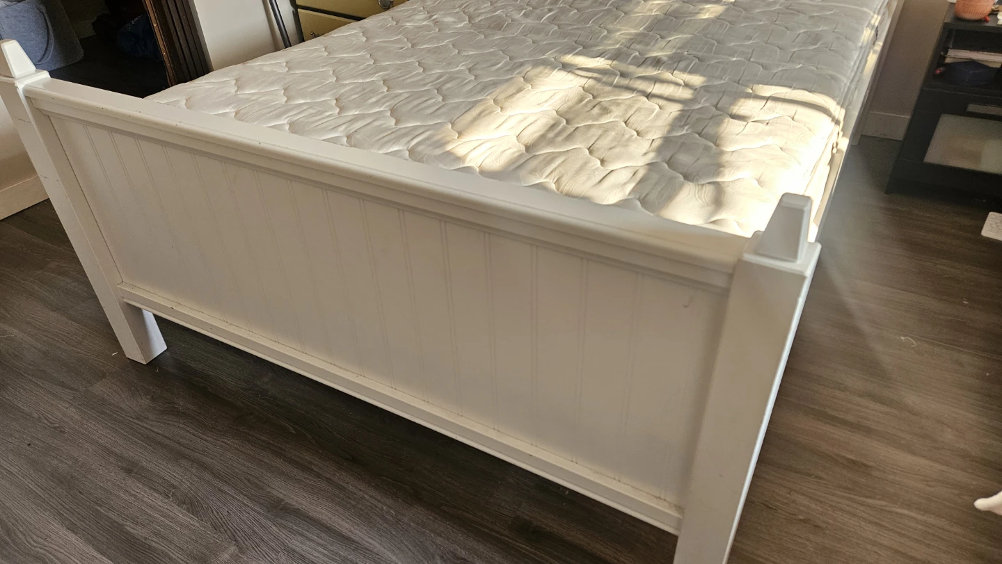 Double Bed with Frame & Mattress - photo 2