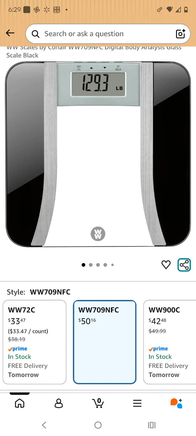 Weight Watchers WW709NFC Digital Body Analysis Glass Scale Black - photo 4