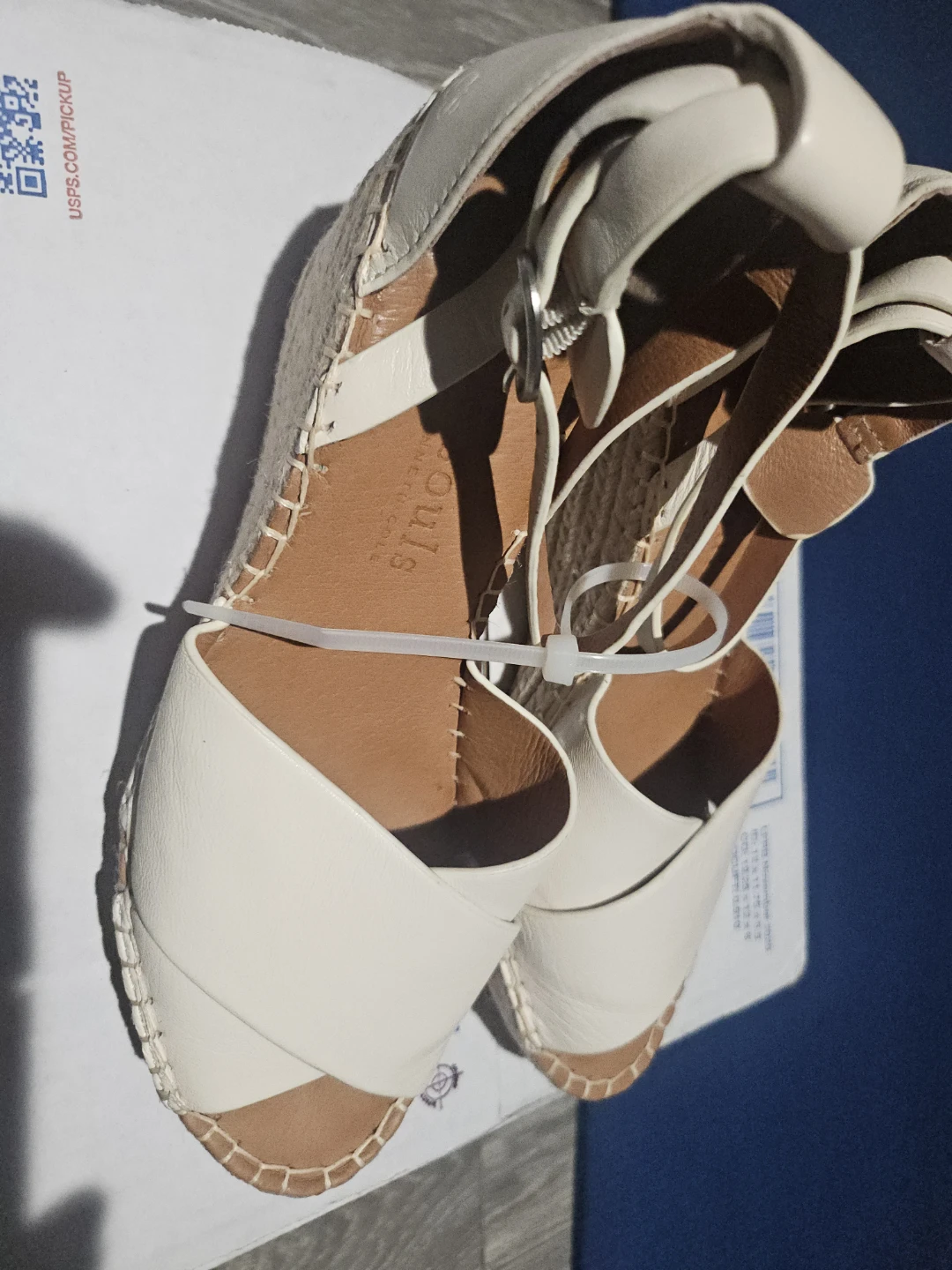 Journee Collection Womens White Espadrille Wedge Sandals - photo 2