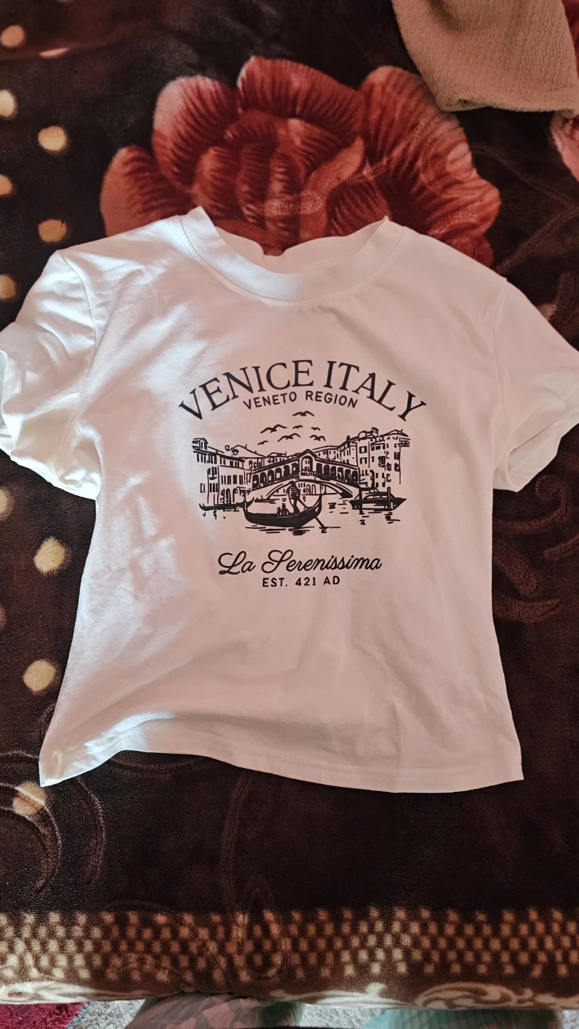 White Venice Italy Graphic T-Shirt