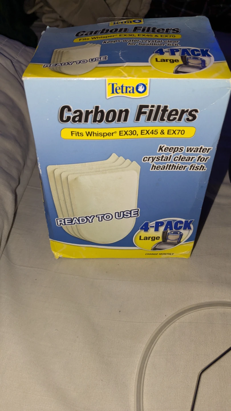 Tetra Carbon Filters for Whisper EX30, EX45 & EX70 - 4 Pack