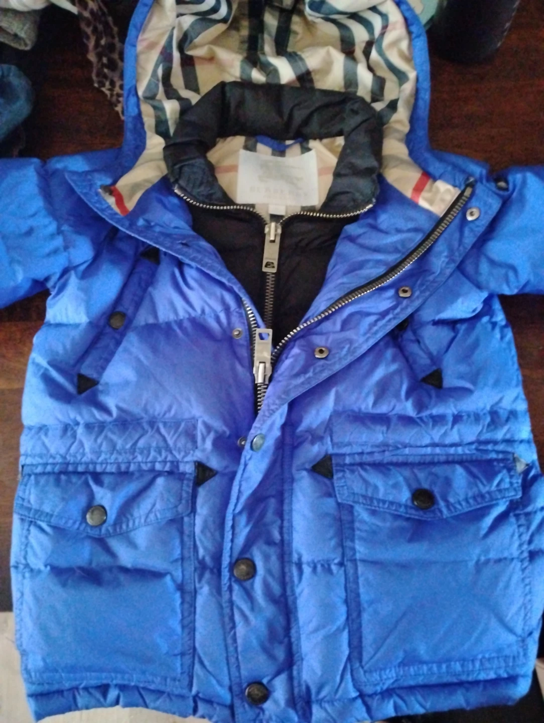 Burberry Children's Blue Puffer Jacket