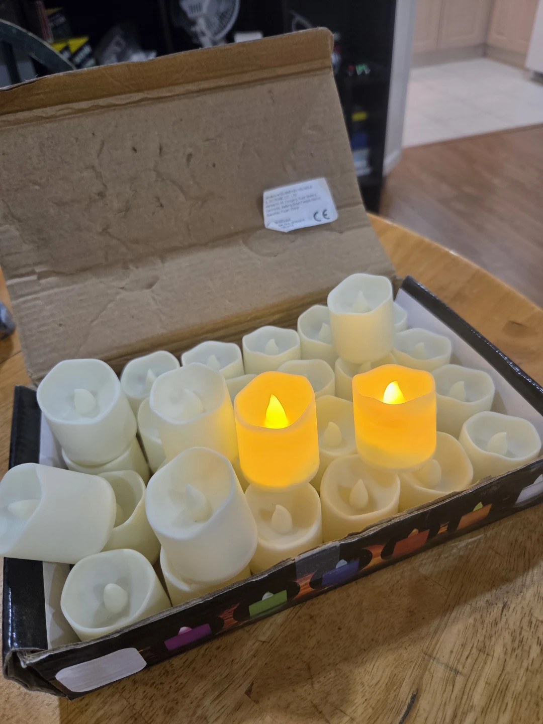 LED Flameless Tealight Candles - 30 Pack
