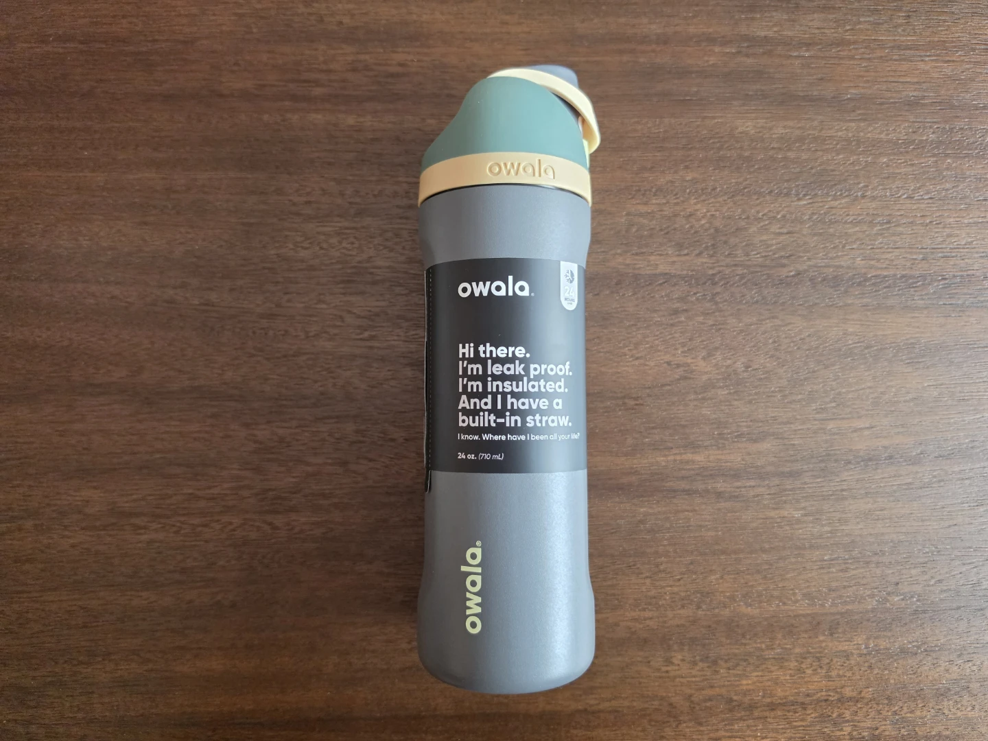 Owala FreeSip 24-ounce insulated stainless steel water bottle
