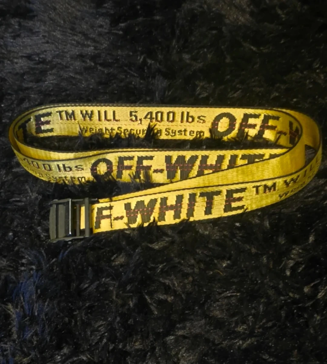 OFF-WHITE Yellow Industrial Belt