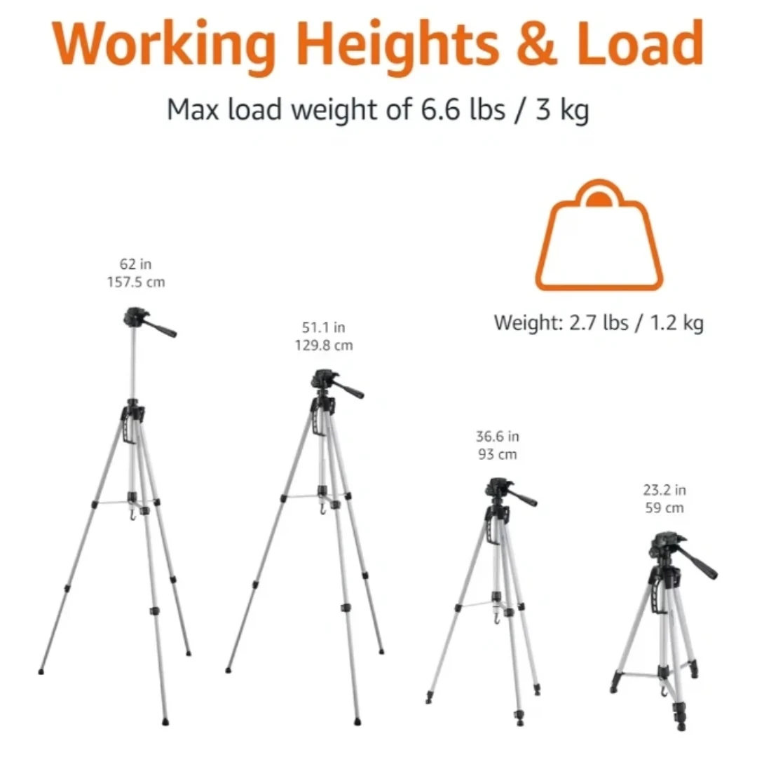 Amazon Basics Lightweight Tripod with Bag - photo 5