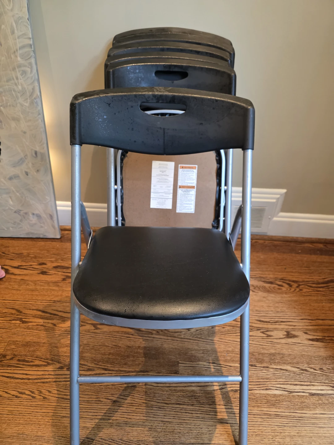 Stacking Folding Chairs (Set of 6)