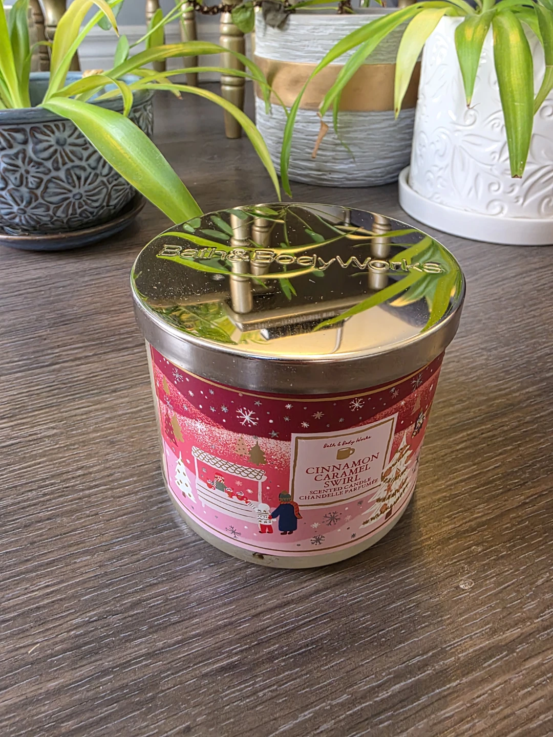NEW Bath & Body Works Cinnamon Caramel Swirl 3-Wick Candle