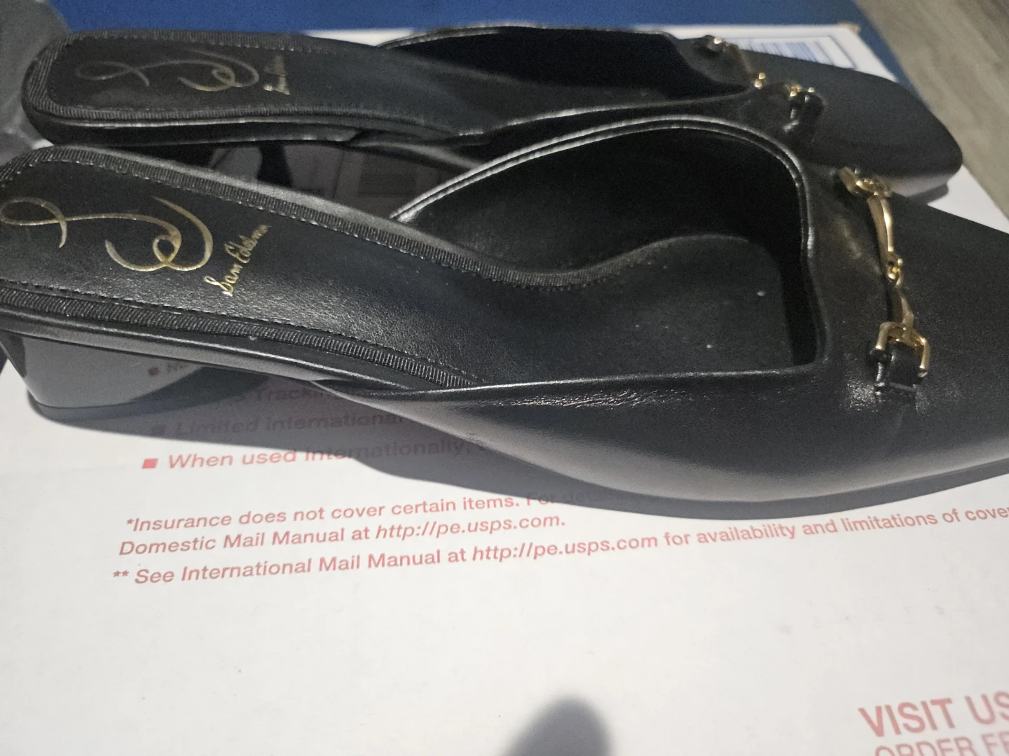 Sam Edelman Black Leather Mules Size 9.5 - photo 3