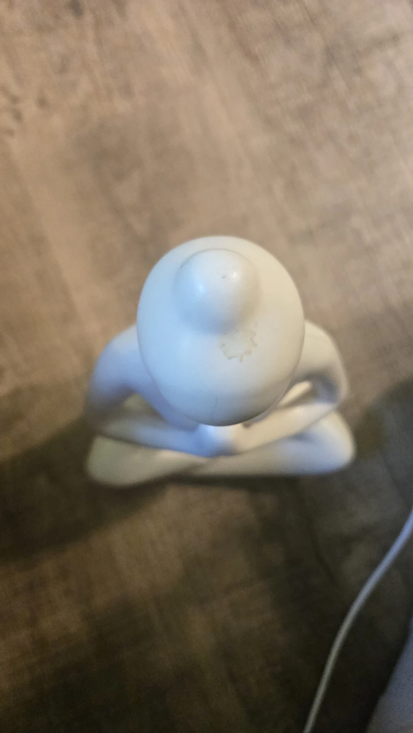 White Abstract Yoga Figurine - photo 3