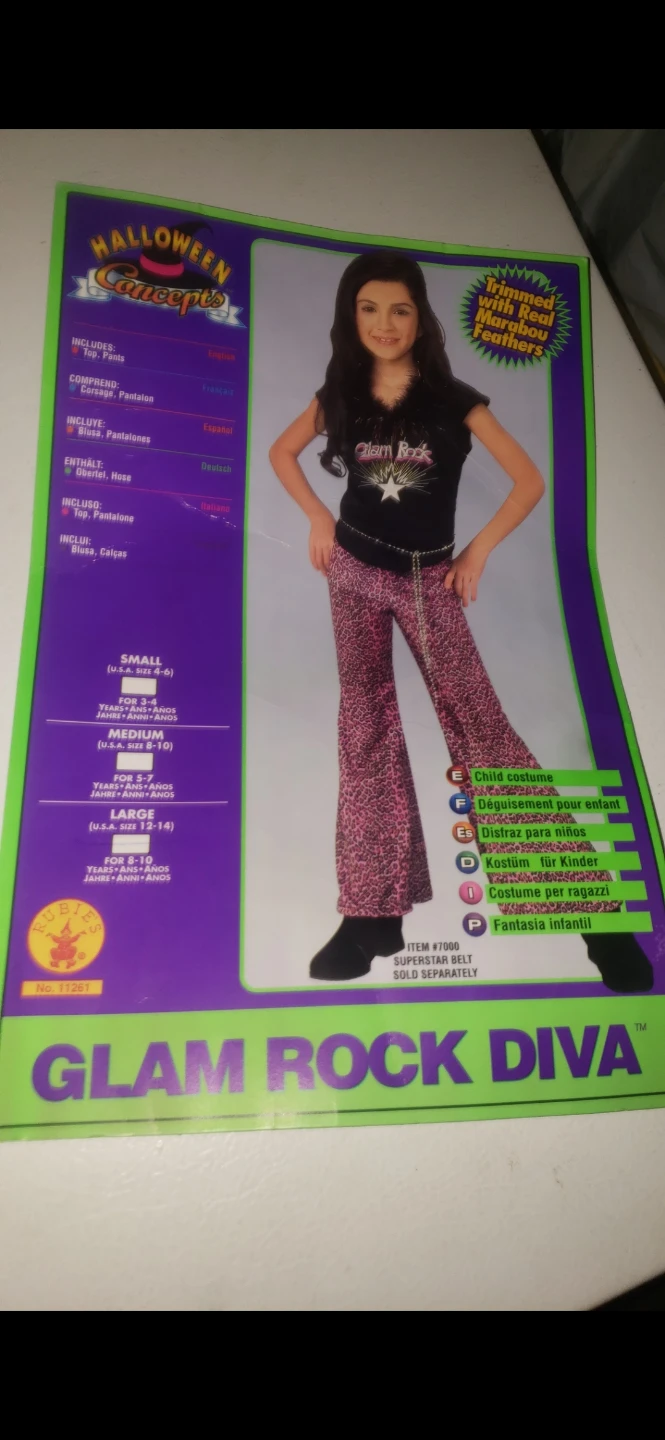 Halloween Concepts Glam Rock Diva Child Costume