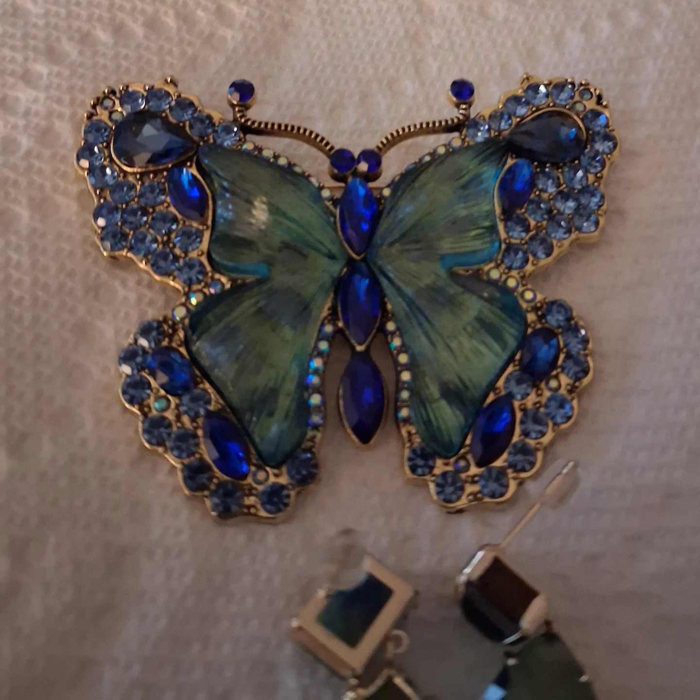 Butterfly Brooch and Earrings Set - photo 4