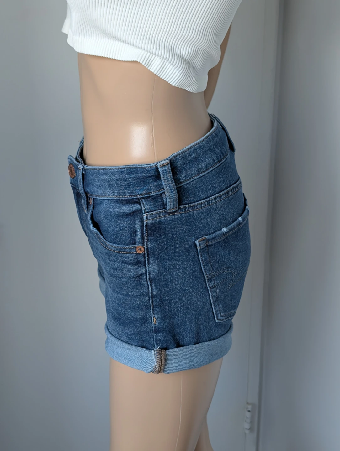 American Eagle "The Dream Short" Women's Mid Rise Denim Shorts - photo 4