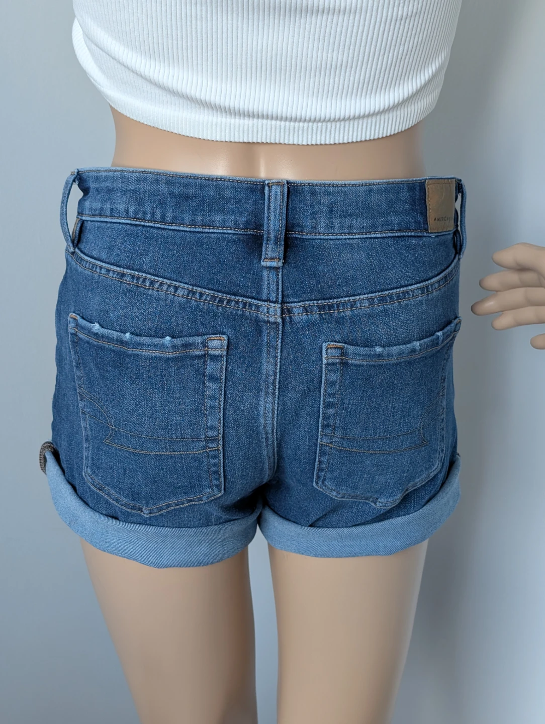 American Eagle "The Dream Short" Women's Mid Rise Denim Shorts - photo 5