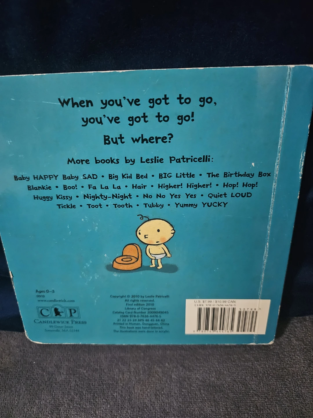 Potty by Leslie Patricelli Children's Board Book - photo 2