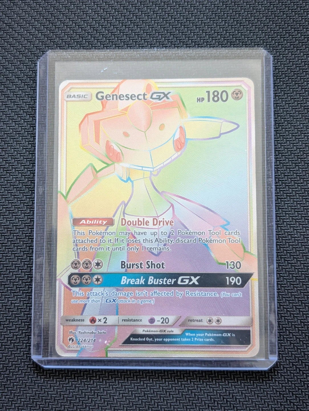 Genesect GX Secret Rare Lost Thunder 224/214 - Pokemon - photo 3